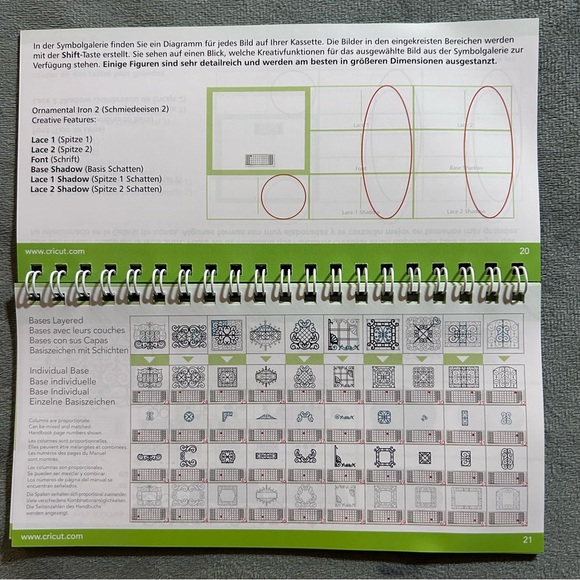 Cricut ORNAMENTAL IRON 2 shapes & fonts - Picture 4 of 14